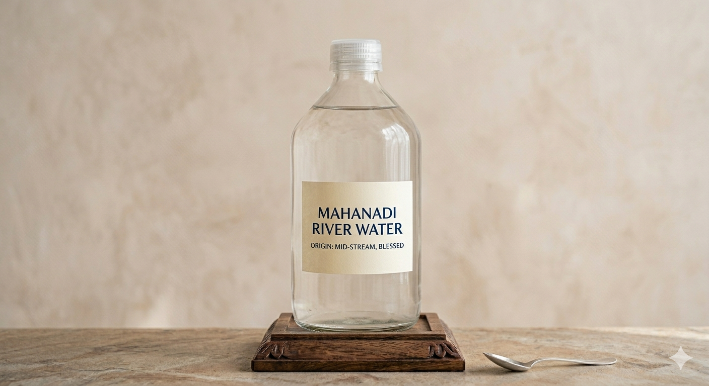 Mahanadi Mid-Stream Ganga Jal (Premium Glass Decanter)